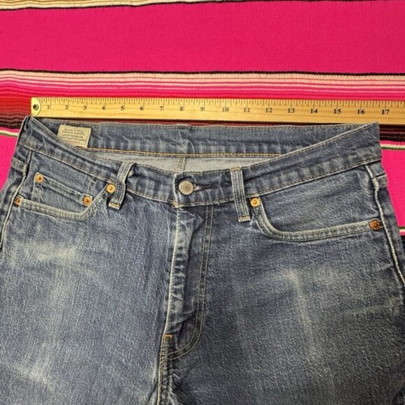 Levi's 541 Premium Jeans Men 32x30 (Fit 32x28) Blue Athletic Taper Fit Stretch - Picture 8 of 10